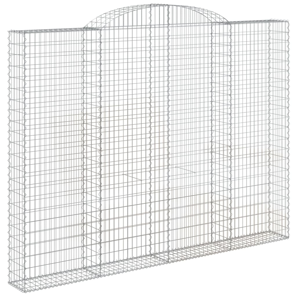 vidaXL Coșuri gabion arcuite 2 buc. 300x30x220/240 cm fier galvanizat vidaXL Coșuri gabion arcuite 2 buc. 300x30x220/240 cm fier galvanizat