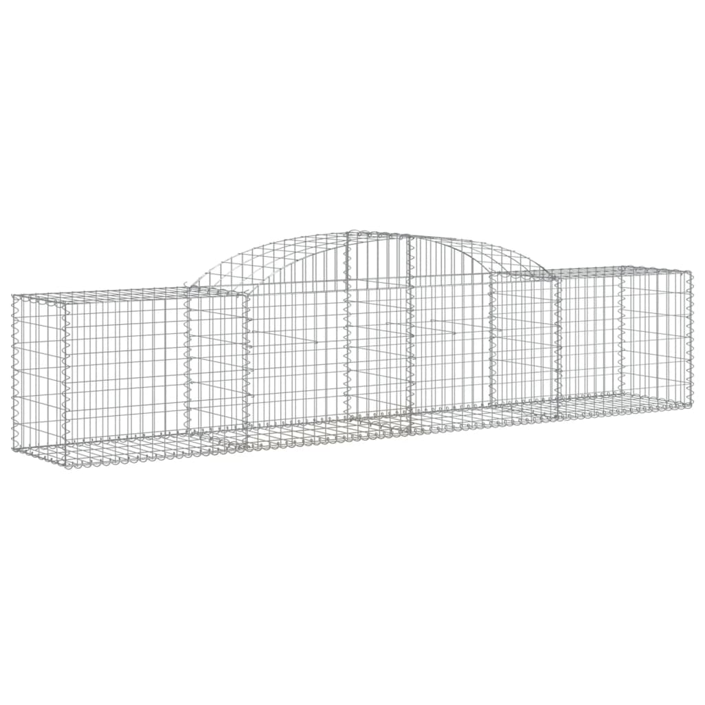 vidaXL Coșuri gabion arcuite 10 buc, 300x50x60/80 cm, fier galvanizat vidaXL Coșuri gabion arcuite 10 buc, 300x50x60/80 cm, fier galvanizat