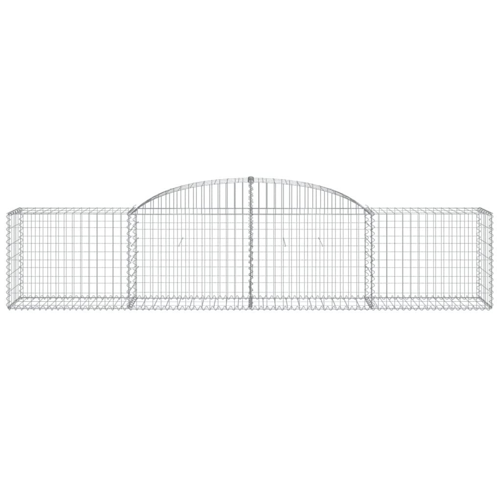 vidaXL Coșuri gabion arcuite 10 buc, 300x50x60/80 cm, fier galvanizat vidaXL Coșuri gabion arcuite 10 buc, 300x50x60/80 cm, fier galvanizat