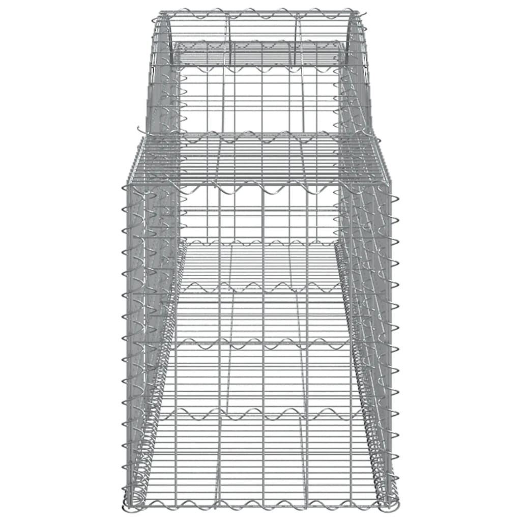 vidaXL Coșuri gabion arcuite 10 buc, 300x50x60/80 cm, fier galvanizat vidaXL Coșuri gabion arcuite 10 buc, 300x50x60/80 cm, fier galvanizat