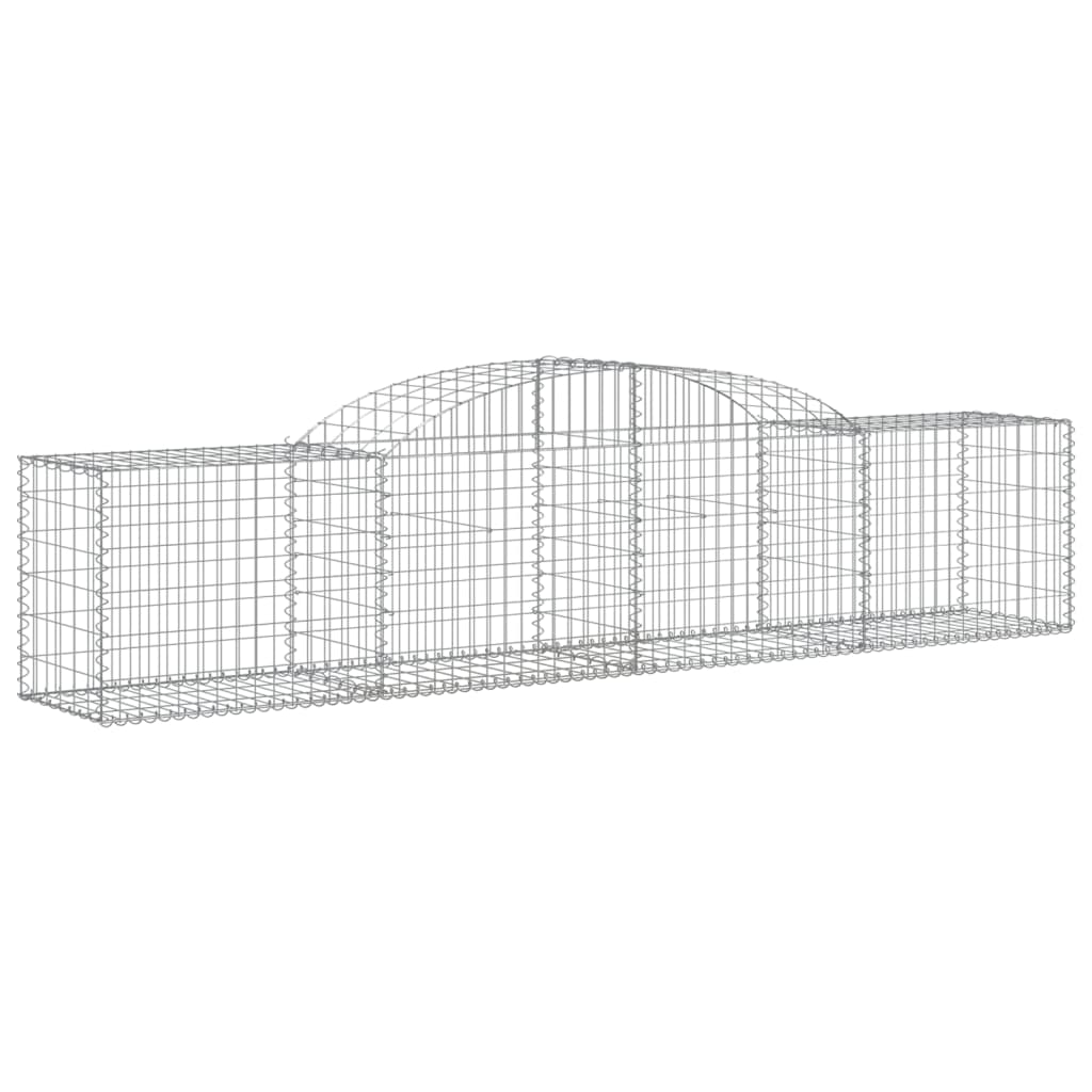 vidaXL Coșuri gabion arcuite 13 buc, 300x50x60/80 cm, fier galvanizat vidaXL Coșuri gabion arcuite 13 buc, 300x50x60/80 cm, fier galvanizat