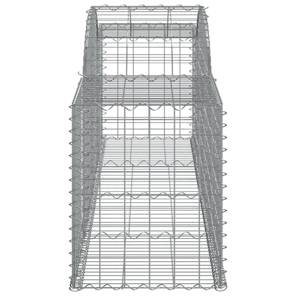 vidaXL Coșuri gabion arcuite 13 buc, 300x50x60/80 cm, fier galvanizat vidaXL Coșuri gabion arcuite 13 buc, 300x50x60/80 cm, fier galvanizat