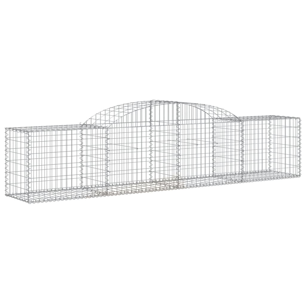 vidaXL Coșuri gabion arcuite 15 buc, 300x50x60/80 cm, fier galvanizat vidaXL Coșuri gabion arcuite 15 buc, 300x50x60/80 cm, fier galvanizat