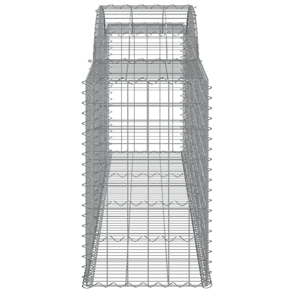 vidaXL Coșuri gabion arcuite 11 buc, 300x50x80/100 cm, fier galvanizat vidaXL Coșuri gabion arcuite 11 buc, 300x50x80/100 cm, fier galvanizat
