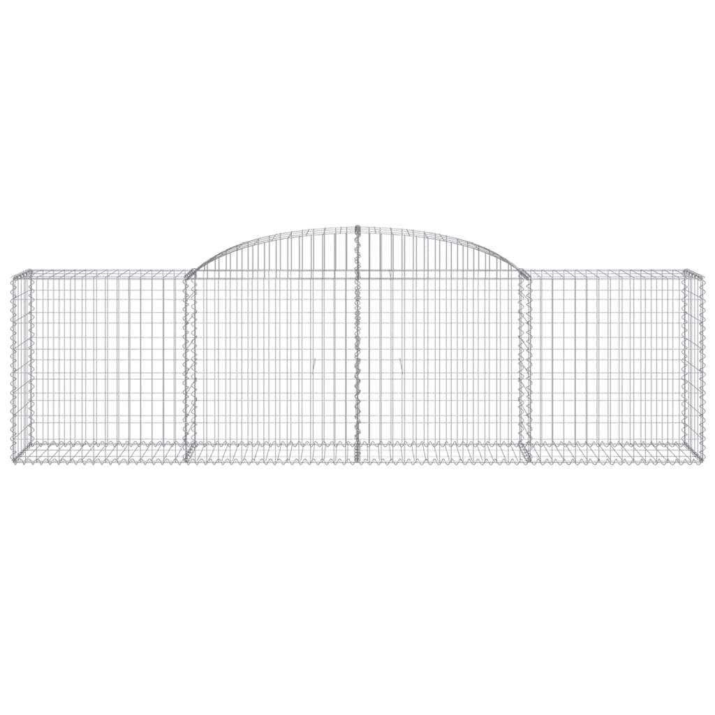 vidaXL Coșuri gabion arcuite 13 buc, 300x50x80/100 cm, fier galvanizat vidaXL Coșuri gabion arcuite 13 buc, 300x50x80/100 cm, fier galvanizat