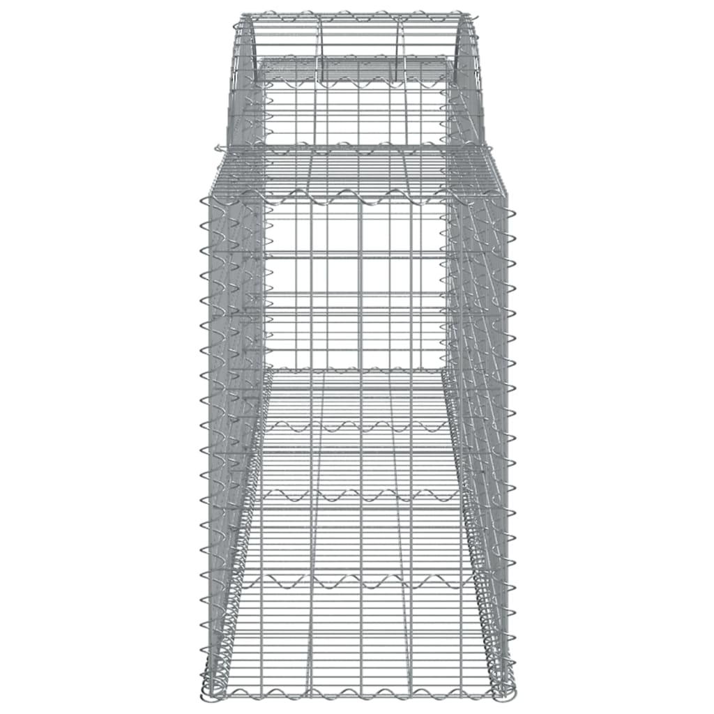 vidaXL Coșuri gabion arcuite 17 buc, 300x50x80/100 cm, fier galvanizat vidaXL Coșuri gabion arcuite 17 buc, 300x50x80/100 cm, fier galvanizat