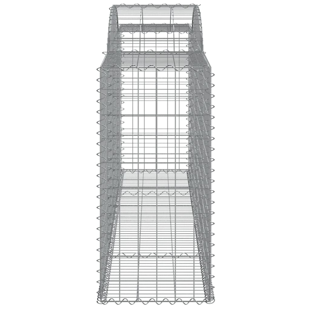vidaXL Coșuri gabion arcuite 2 buc, 300x50x100/120 cm fier galvanizat vidaXL Coșuri gabion arcuite 2 buc, 300x50x100/120 cm fier galvanizat