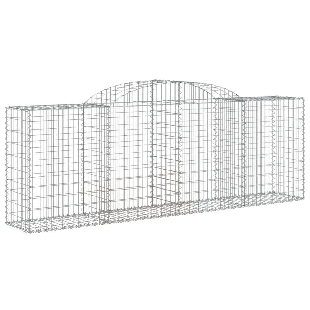 vidaXL Coșuri gabion arcuite 10 buc, 300x50x100/120cm, fier galvanizat vidaXL Coșuri gabion arcuite 10 buc, 300x50x100/120cm, fier galvanizat