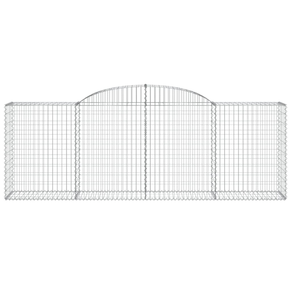 vidaXL Coșuri gabion arcuite 10 buc, 300x50x100/120cm, fier galvanizat vidaXL Coșuri gabion arcuite 10 buc, 300x50x100/120cm, fier galvanizat