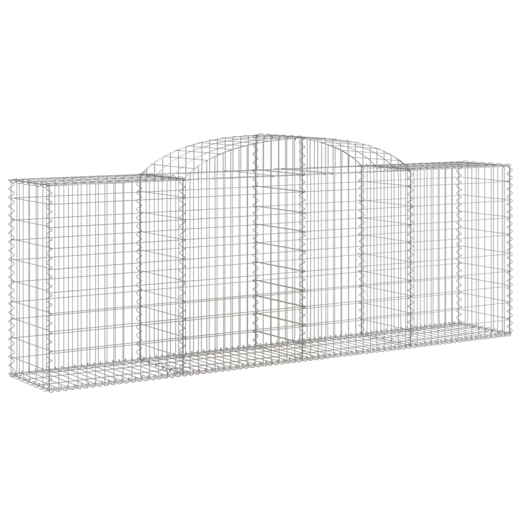 vidaXL Coșuri gabion arcuite 17 buc, 300x50x100/120cm, fier galvanizat vidaXL Coșuri gabion arcuite 17 buc, 300x50x100/120cm, fier galvanizat