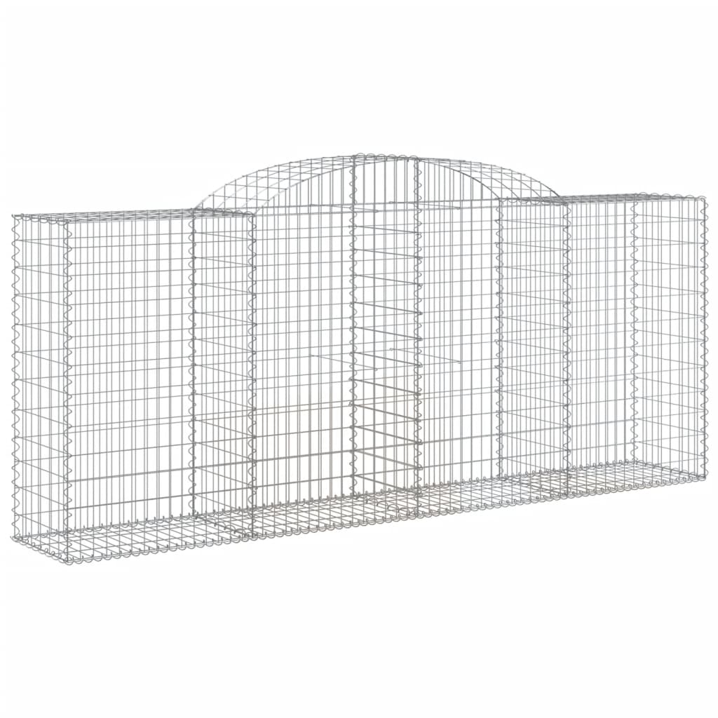 vidaXL Coșuri gabion arcuite 12 buc. 300x50x120/140 cm fier galvanizat vidaXL Coșuri gabion arcuite 12 buc. 300x50x120/140 cm fier galvanizat