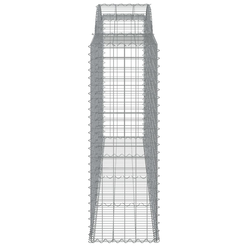 vidaXL Coșuri gabion arcuite 13 buc, 300x50x140/160cm, fier galvanizat vidaXL Coșuri gabion arcuite 13 buc, 300x50x140/160cm, fier galvanizat