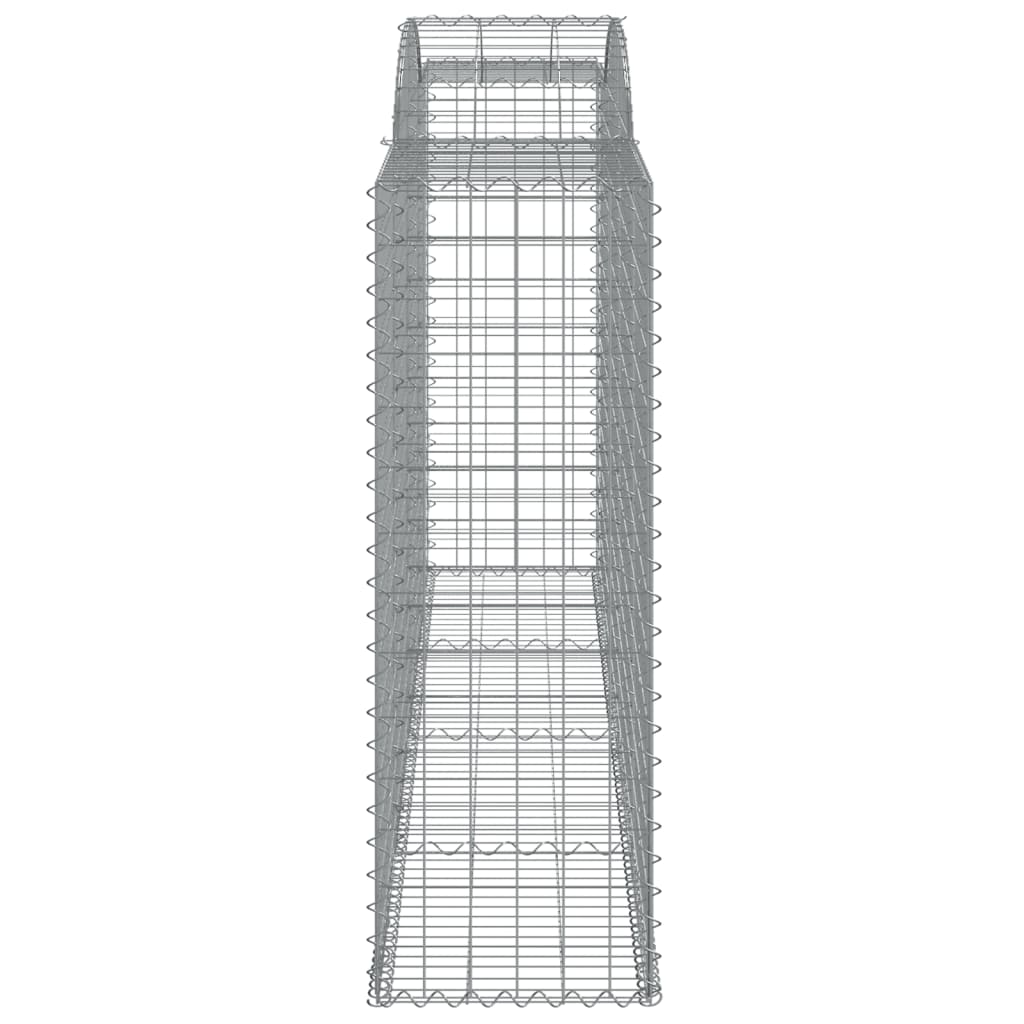 vidaXL Coșuri gabion arcuite 17 buc, 300x50x140/160cm, fier galvanizat vidaXL Coșuri gabion arcuite 17 buc, 300x50x140/160cm, fier galvanizat