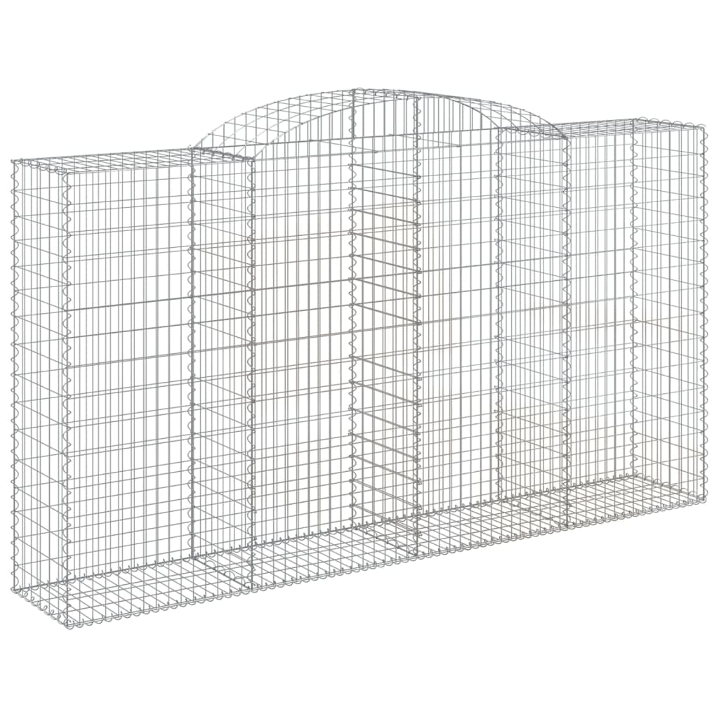 vidaXL Coșuri gabion arcuite 10 buc, 300x50x160/180cm, fier galvanizat vidaXL Coșuri gabion arcuite 10 buc, 300x50x160/180cm, fier galvanizat