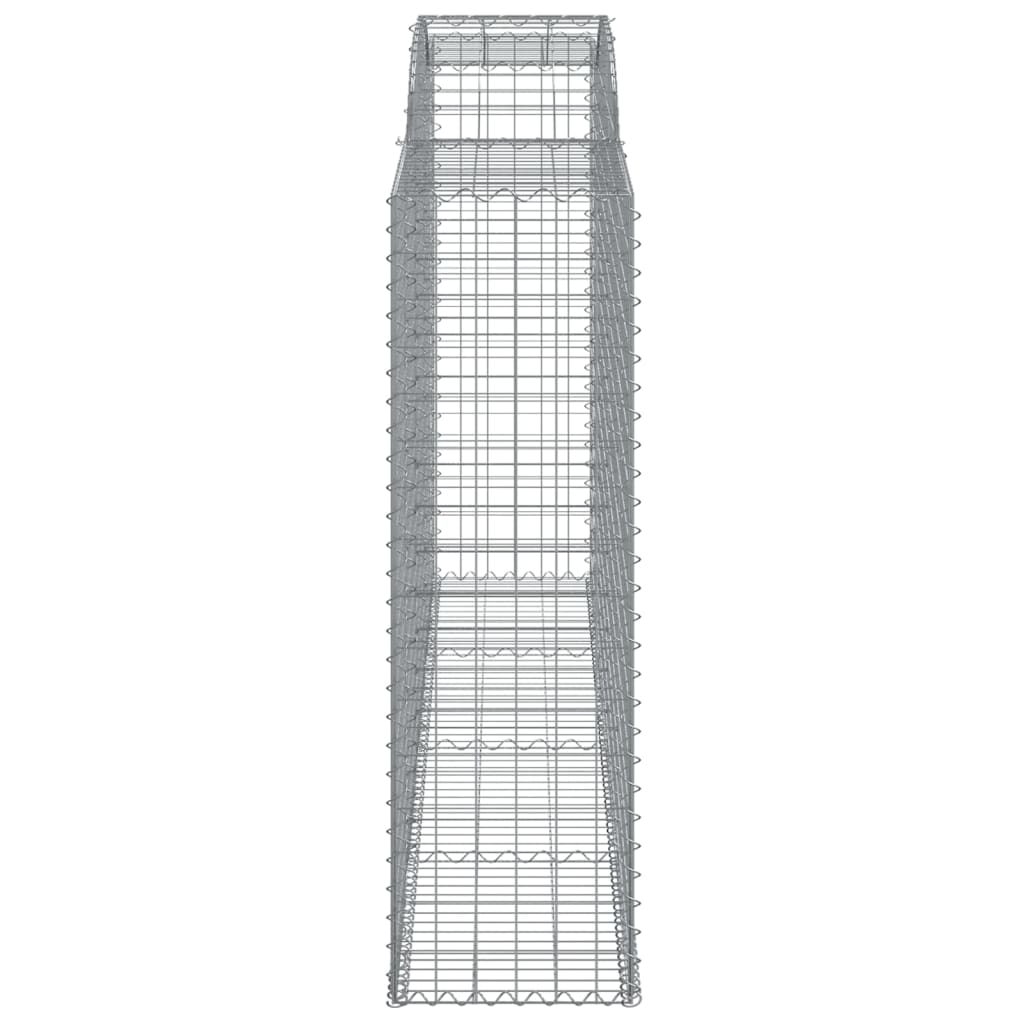 vidaXL Coșuri gabion arcuite 11 buc, 300x50x160/180cm, fier galvanizat