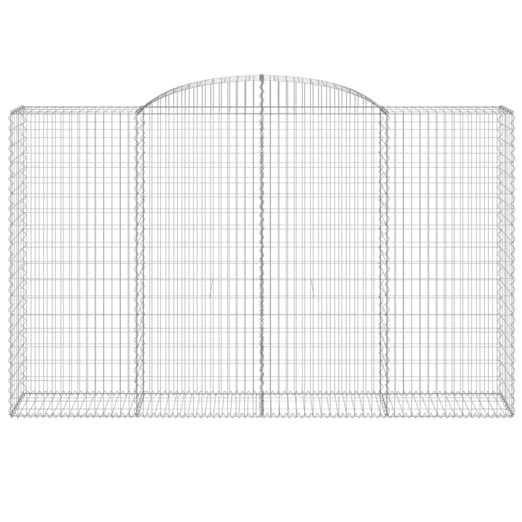 vidaXL Coșuri gabion arcuite 4 buc, 300x50x180/200 cm, fier galvanizat vidaXL Coșuri gabion arcuite 4 buc, 300x50x180/200 cm, fier galvanizat