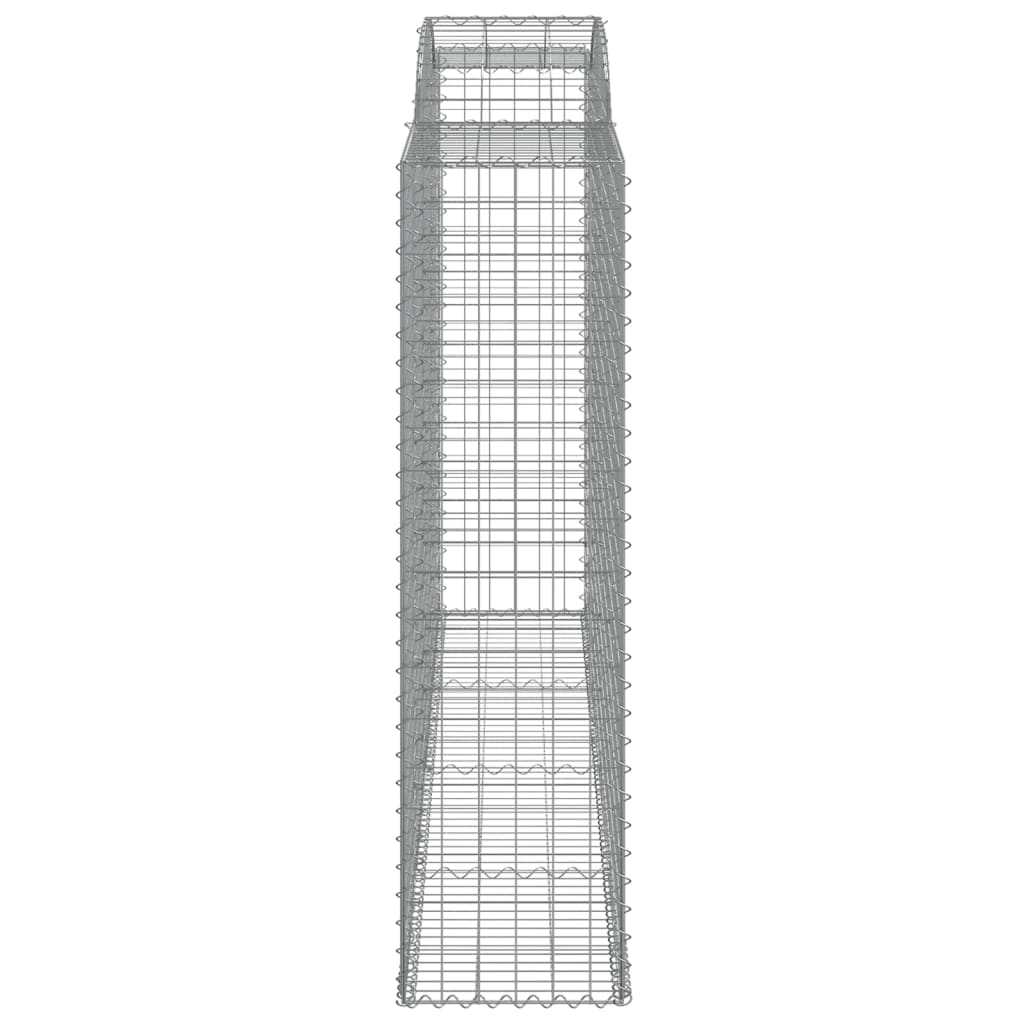 vidaXL Coșuri gabion arcuite 4 buc, 300x50x180/200 cm, fier galvanizat vidaXL Coșuri gabion arcuite 4 buc, 300x50x180/200 cm, fier galvanizat