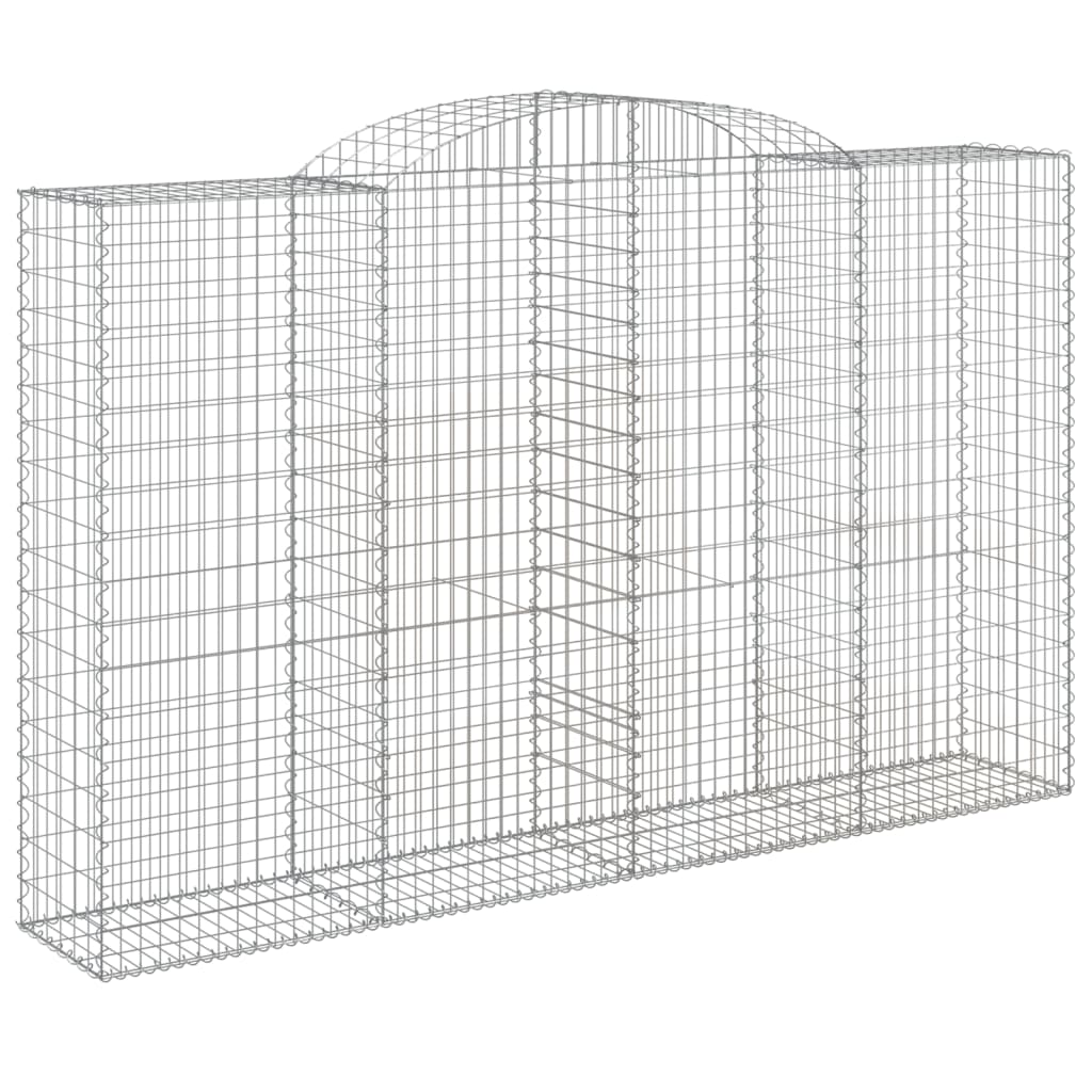vidaXL Coșuri gabion arcuite 8 buc, 300x50x180/200 cm, fier galvanizat vidaXL Coșuri gabion arcuite 8 buc, 300x50x180/200 cm, fier galvanizat