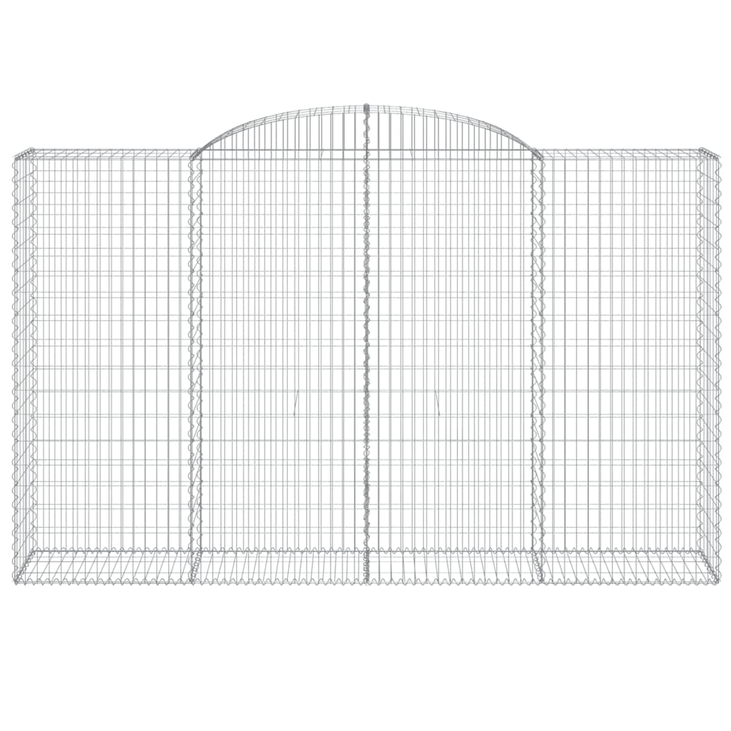 vidaXL Coșuri gabion arcuite 8 buc, 300x50x180/200 cm, fier galvanizat vidaXL Coșuri gabion arcuite 8 buc, 300x50x180/200 cm, fier galvanizat