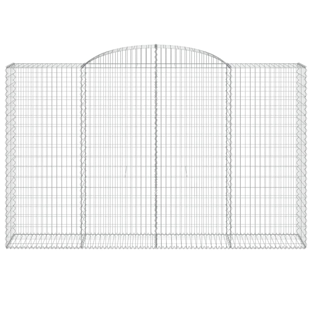 vidaXL Coșuri gabion arcuite 10 buc, 300x50x180/200 cm fier galvanizat vidaXL Coșuri gabion arcuite 10 buc, 300x50x180/200 cm fier galvanizat