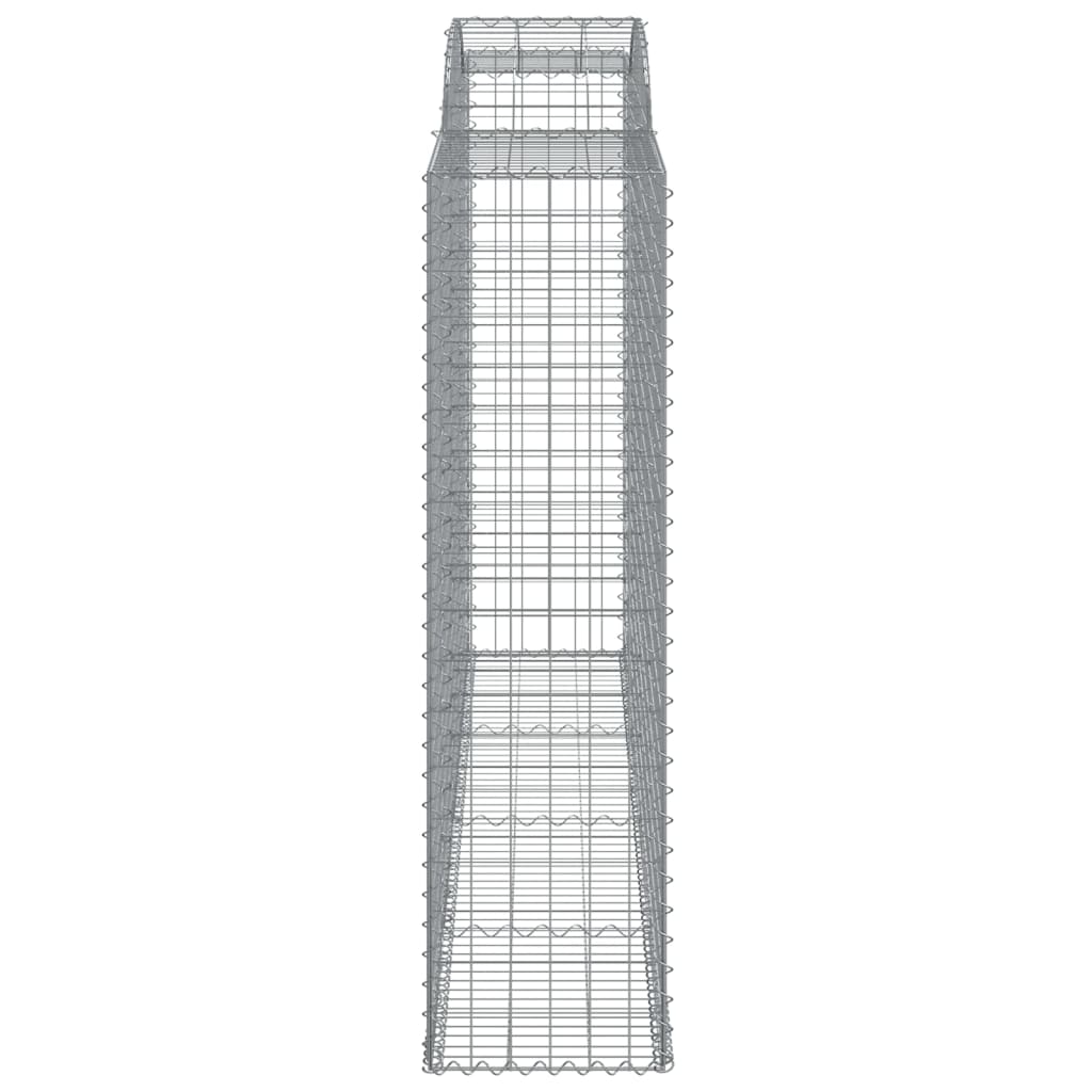 vidaXL Coșuri gabion arcuite 10 buc, 300x50x180/200 cm fier galvanizat vidaXL Coșuri gabion arcuite 10 buc, 300x50x180/200 cm fier galvanizat
