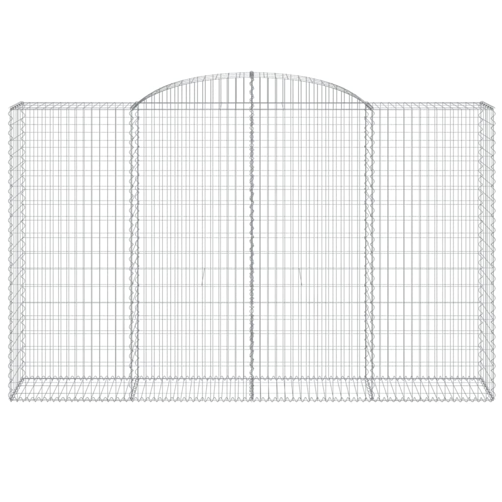 vidaXL Coșuri gabion arcuite 17 buc, 300x50x180/200 cm fier galvanizat vidaXL Coșuri gabion arcuite 17 buc, 300x50x180/200 cm fier galvanizat