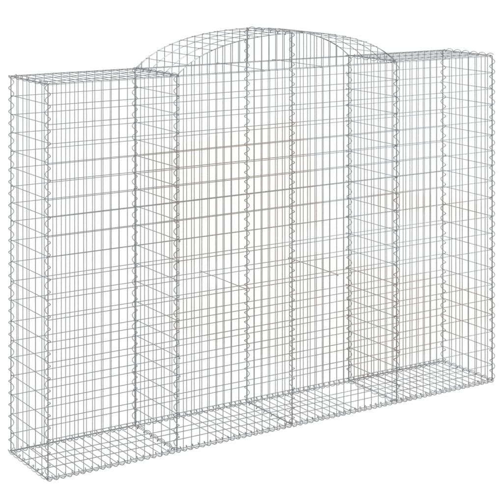 vidaXL Coșuri gabion arcuite 5 buc. 300x50x200/220 cm, fier galvanizat