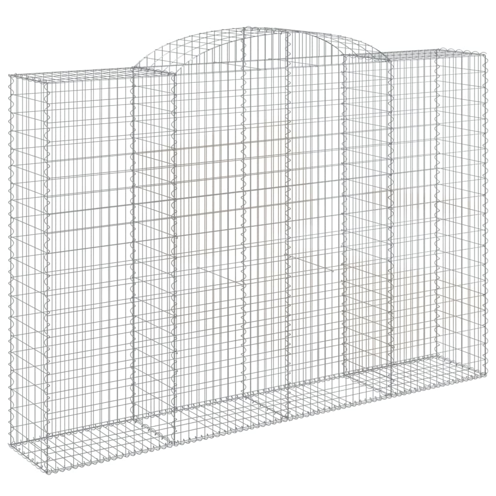 vidaXL Coșuri gabion arcuite 10 buc. 300x50x200/220 cm fier galvanizat vidaXL Coșuri gabion arcuite 10 buc. 300x50x200/220 cm fier galvanizat