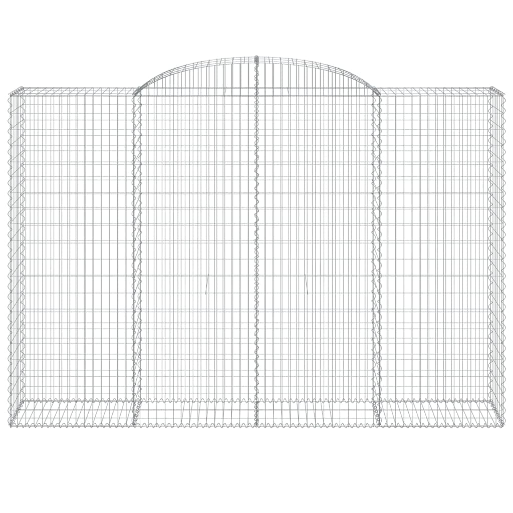 vidaXL Coșuri gabion arcuite 10 buc. 300x50x200/220 cm fier galvanizat vidaXL Coșuri gabion arcuite 10 buc. 300x50x200/220 cm fier galvanizat