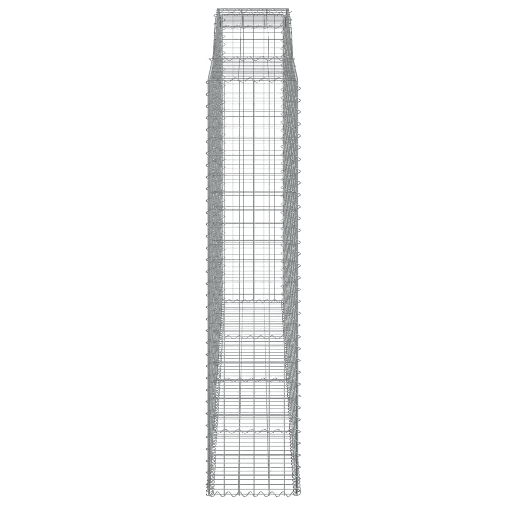 vidaXL Coșuri gabion arcuite, 7 buc, 300x50x220/240cm, fier galvanizat