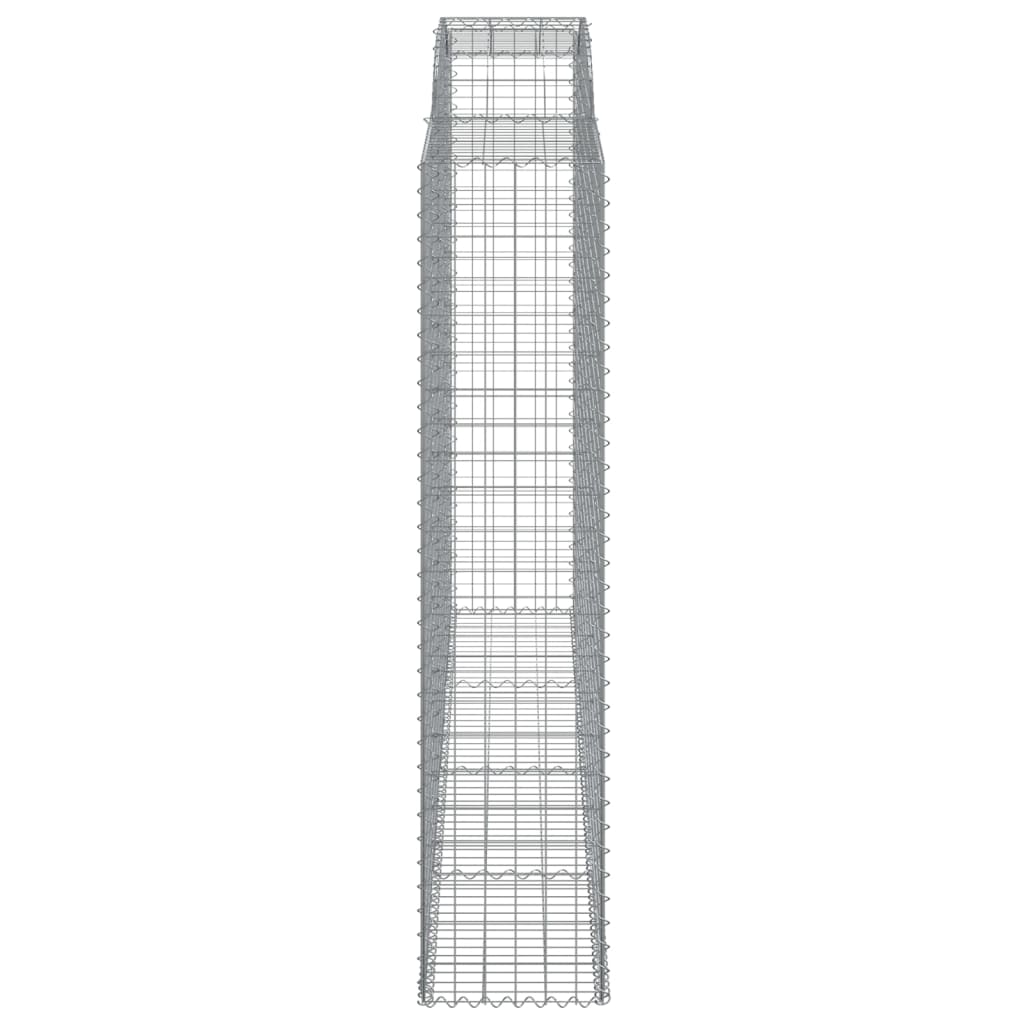 vidaXL Coșuri gabion arcuite, 12 buc 300x50x220/240cm, fier galvanizat