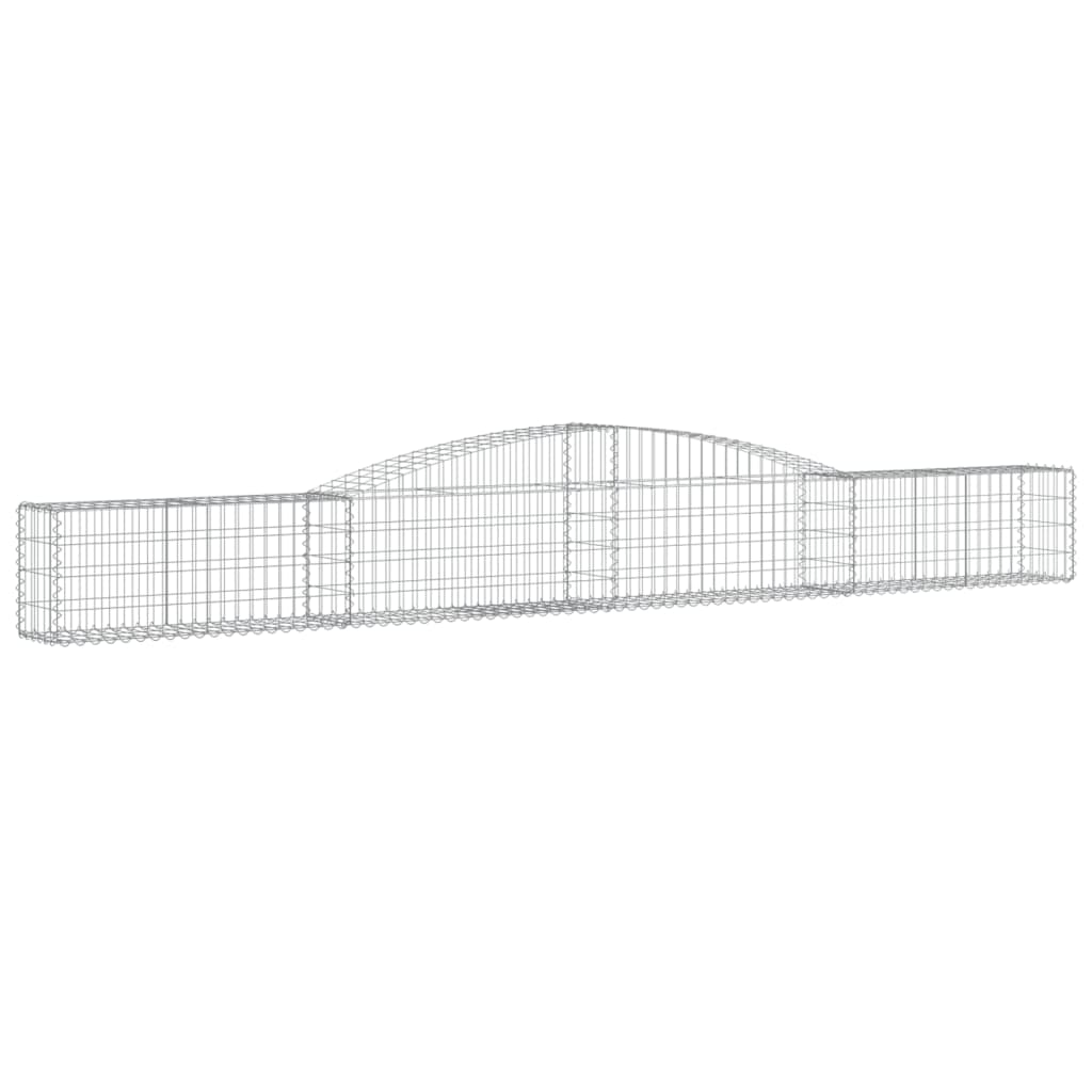 vidaXL Coșuri gabion arcuite 6 buc, 400x30x40/60 cm, fier galvanizat vidaXL Coșuri gabion arcuite 6 buc, 400x30x40/60 cm, fier galvanizat