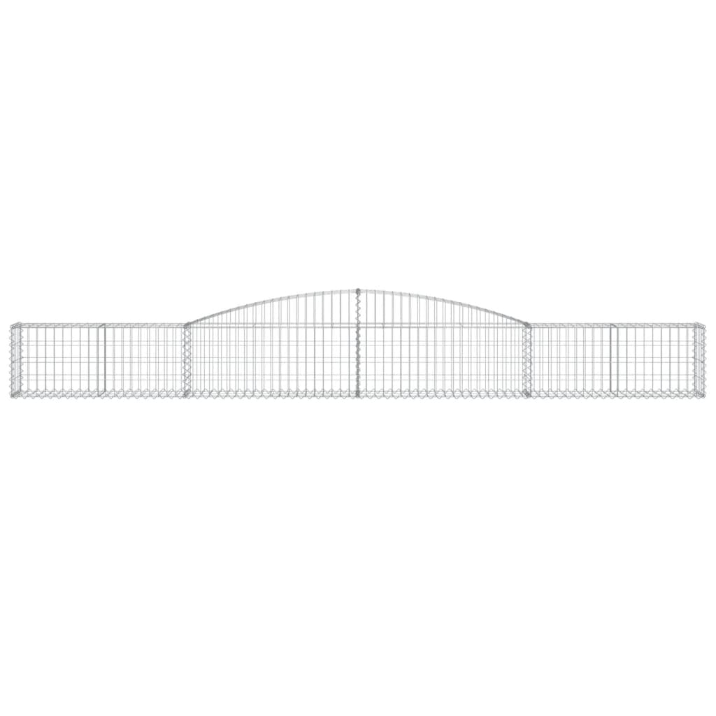 vidaXL Coșuri gabion arcuite 6 buc, 400x30x40/60 cm, fier galvanizat vidaXL Coșuri gabion arcuite 6 buc, 400x30x40/60 cm, fier galvanizat
