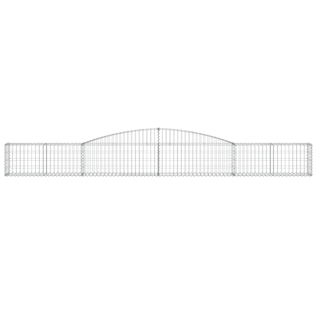 vidaXL Coșuri gabion arcuite 10 buc, 400x30x40/60 cm, fier galvanizat vidaXL Coșuri gabion arcuite 10 buc, 400x30x40/60 cm, fier galvanizat