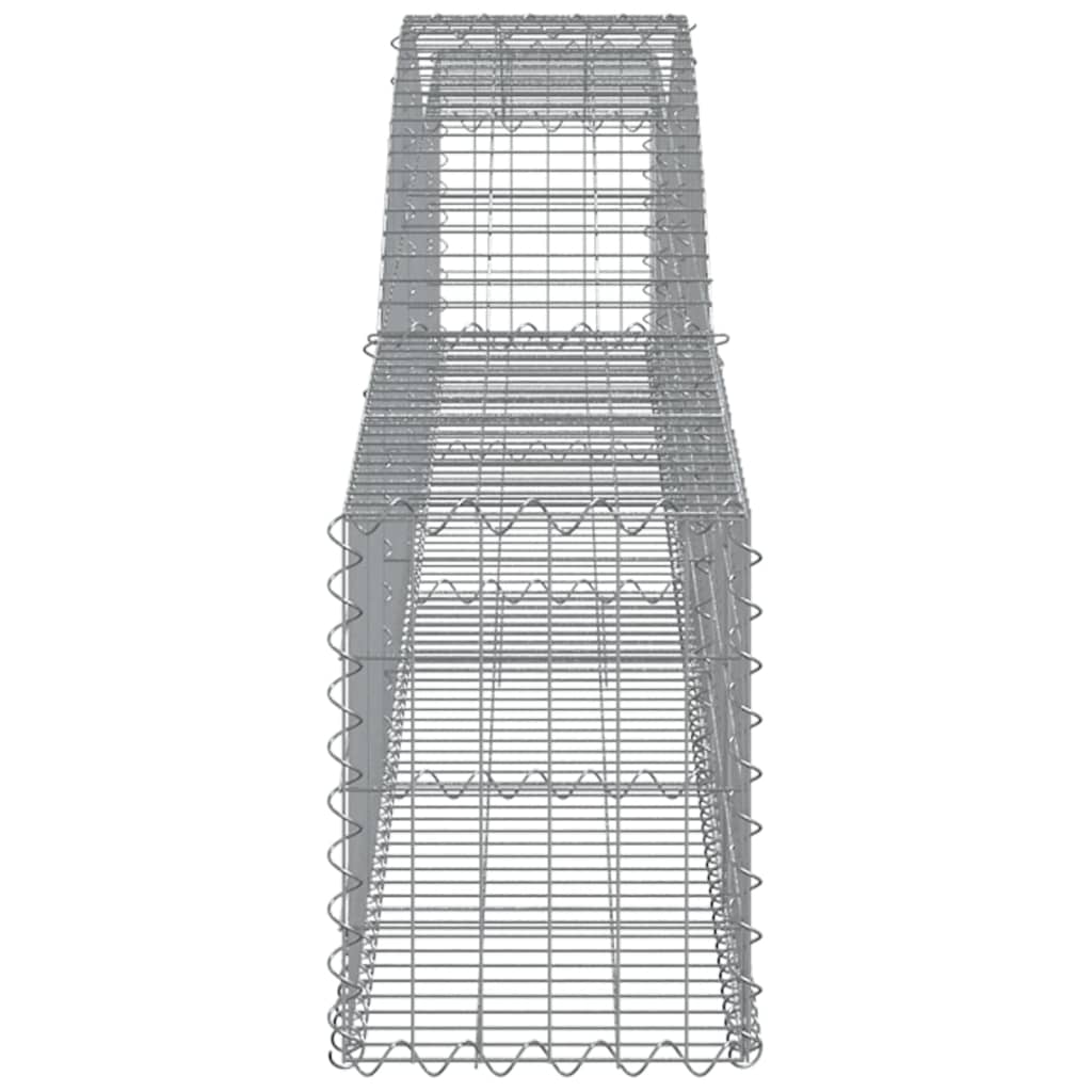 vidaXL Coșuri gabion arcuite 10 buc, 400x30x40/60 cm, fier galvanizat vidaXL Coșuri gabion arcuite 10 buc, 400x30x40/60 cm, fier galvanizat