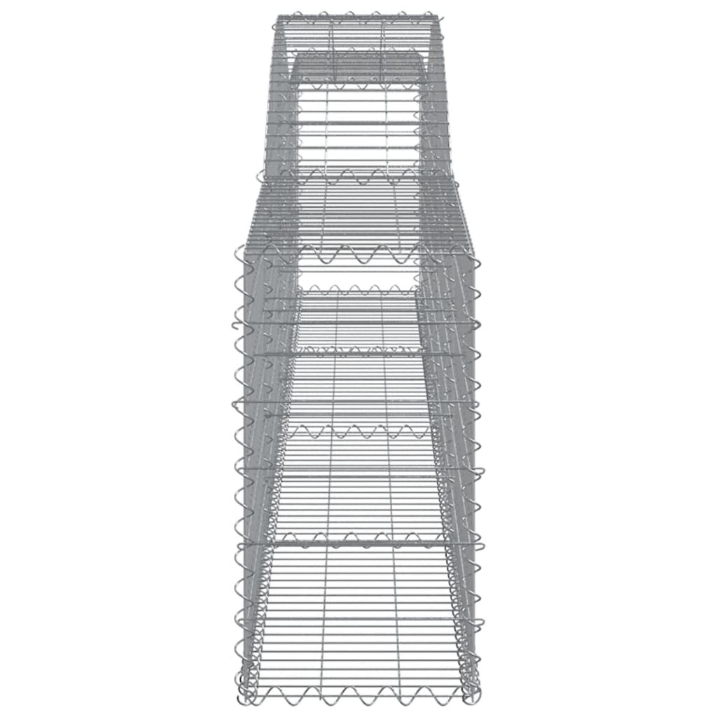 vidaXL Coșuri gabion arcuite 8 buc, 400x30x60/80 cm, fier galvanizat vidaXL Coșuri gabion arcuite 8 buc, 400x30x60/80 cm, fier galvanizat