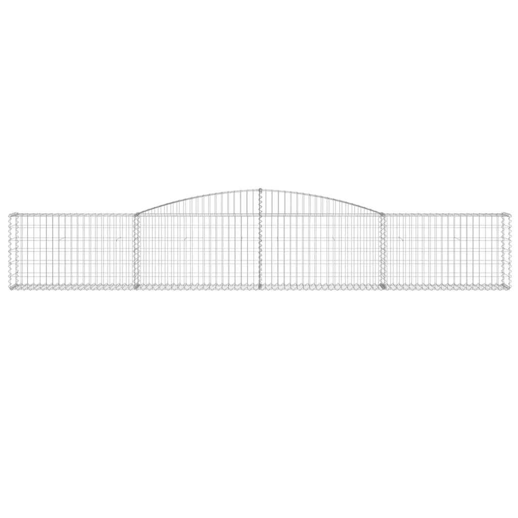 vidaXL Coșuri gabion arcuite 10 buc, 400x30x60/80 cm, fier galvanizat vidaXL Coșuri gabion arcuite 10 buc, 400x30x60/80 cm, fier galvanizat