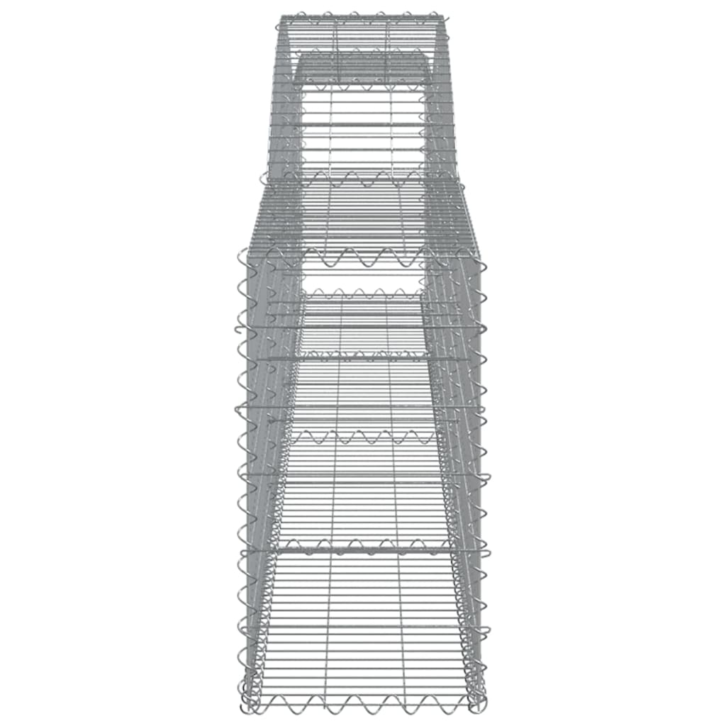 vidaXL Coșuri gabion arcuite 10 buc, 400x30x60/80 cm, fier galvanizat vidaXL Coșuri gabion arcuite 10 buc, 400x30x60/80 cm, fier galvanizat