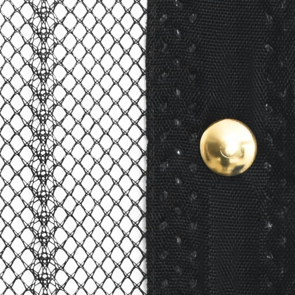 vidaXL Perdele de ușă anti-insecte cu magnet, 2 buc., negru, 200x80 cm vidaXL Perdele de ușă anti-insecte cu magnet, 2 buc., negru, 200x80 cm