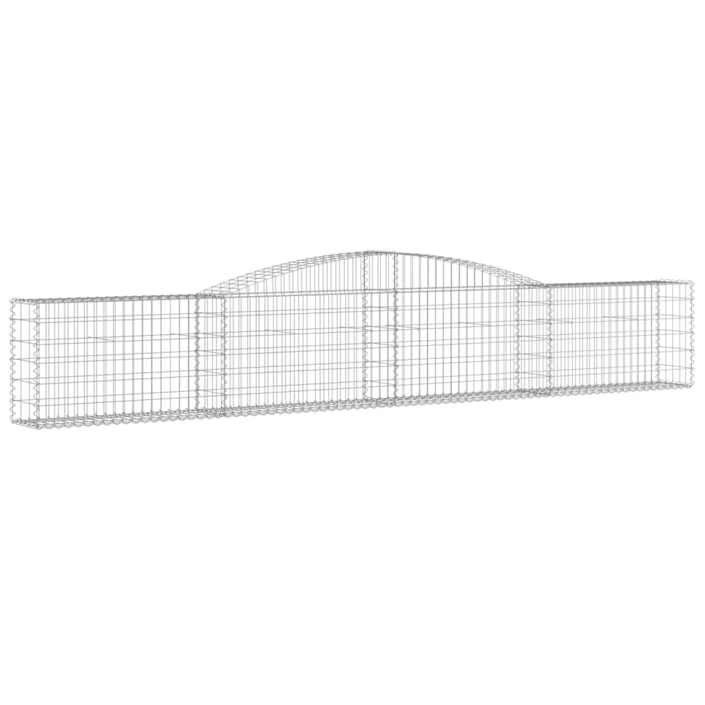 vidaXL Coșuri gabion arcuite 20 buc, 400x30x60/80 cm, fier galvanizat vidaXL Coșuri gabion arcuite 20 buc, 400x30x60/80 cm, fier galvanizat