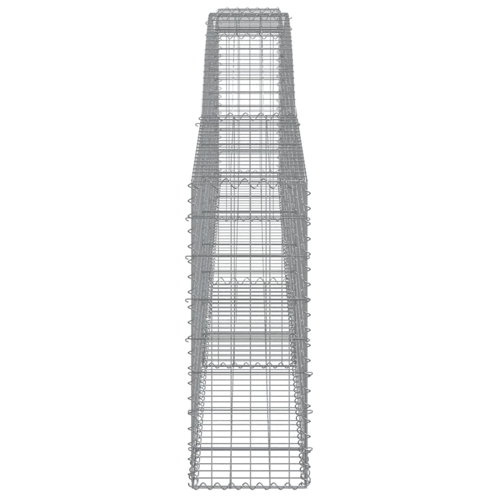 vidaXL Coșuri gabion arcuite 15 buc, 400x30x80/100 cm, fier galvanizat vidaXL Coșuri gabion arcuite 15 buc, 400x30x80/100 cm, fier galvanizat