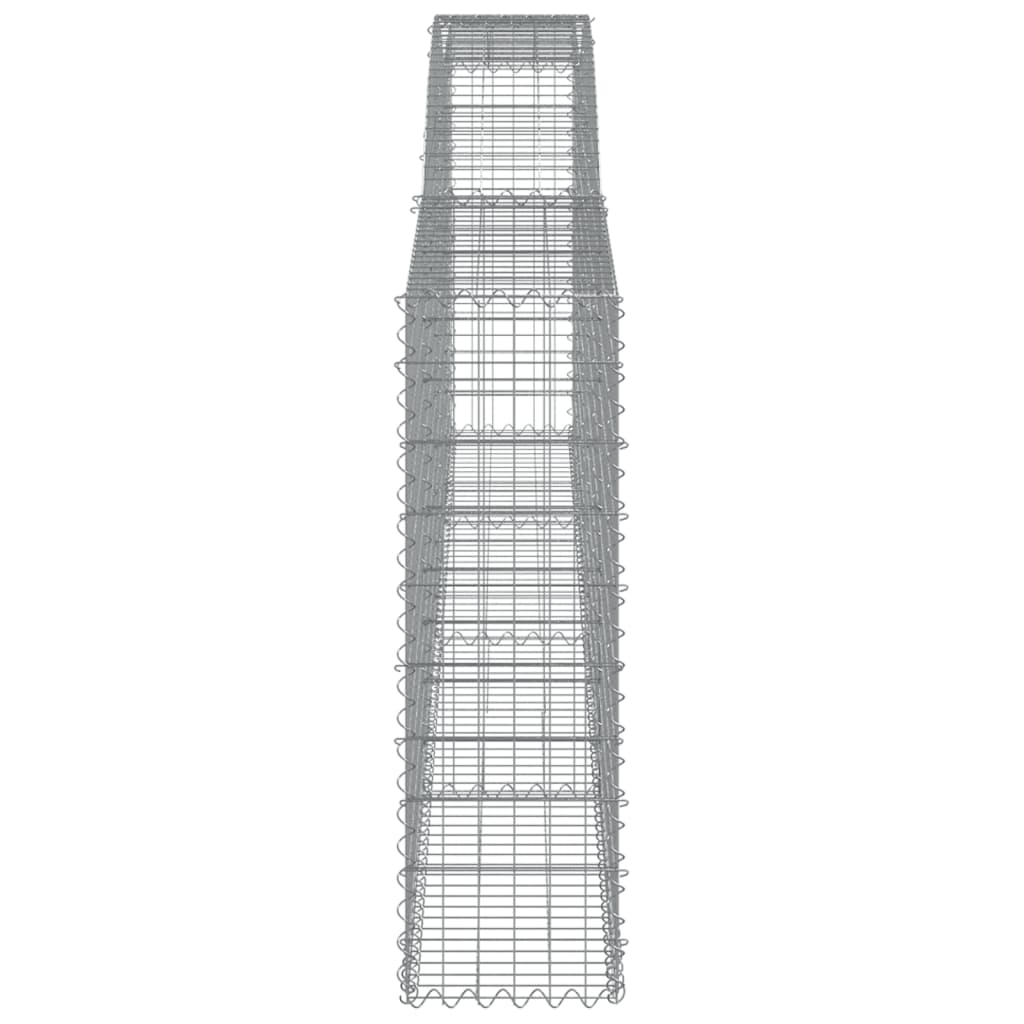 vidaXL Coșuri gabion arcuite 6 buc, 400x30x100/120 cm fier galvanizat vidaXL Coșuri gabion arcuite 6 buc, 400x30x100/120 cm fier galvanizat