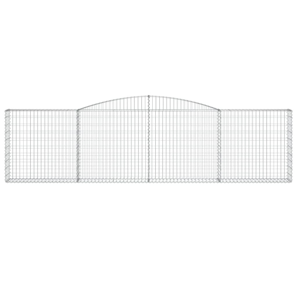 vidaXL Coșuri gabion arcuite 10 buc, 400x30x100/120 cm fier galvanizat vidaXL Coșuri gabion arcuite 10 buc, 400x30x100/120 cm fier galvanizat