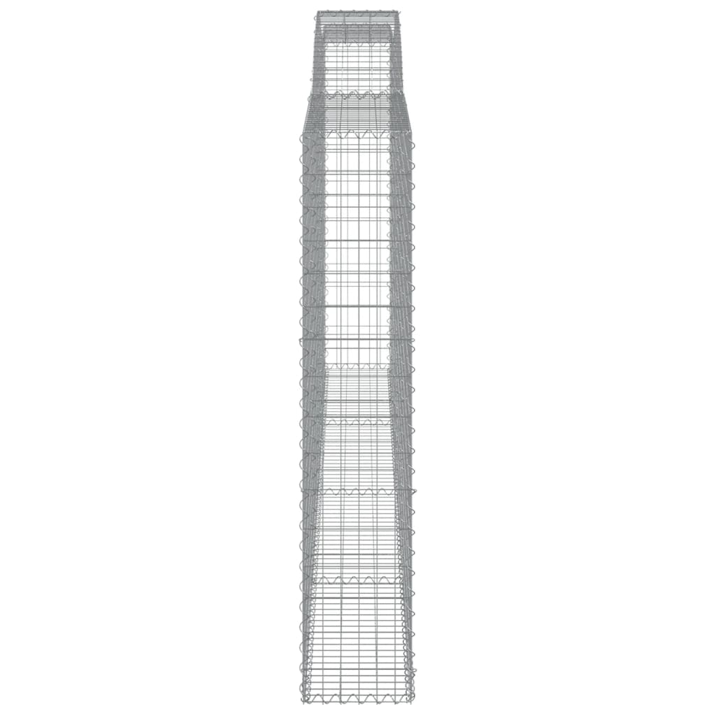 vidaXL Coșuri gabion arcuite 3 buc. 400x30x160/180 cm fier galvanizat