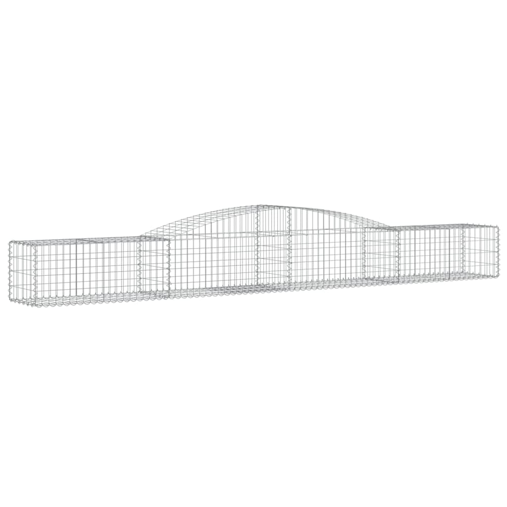 vidaXL Coșuri gabion arcuite 6 buc, 400x50x40/60 cm, fier galvanizat vidaXL Coșuri gabion arcuite 6 buc, 400x50x40/60 cm, fier galvanizat