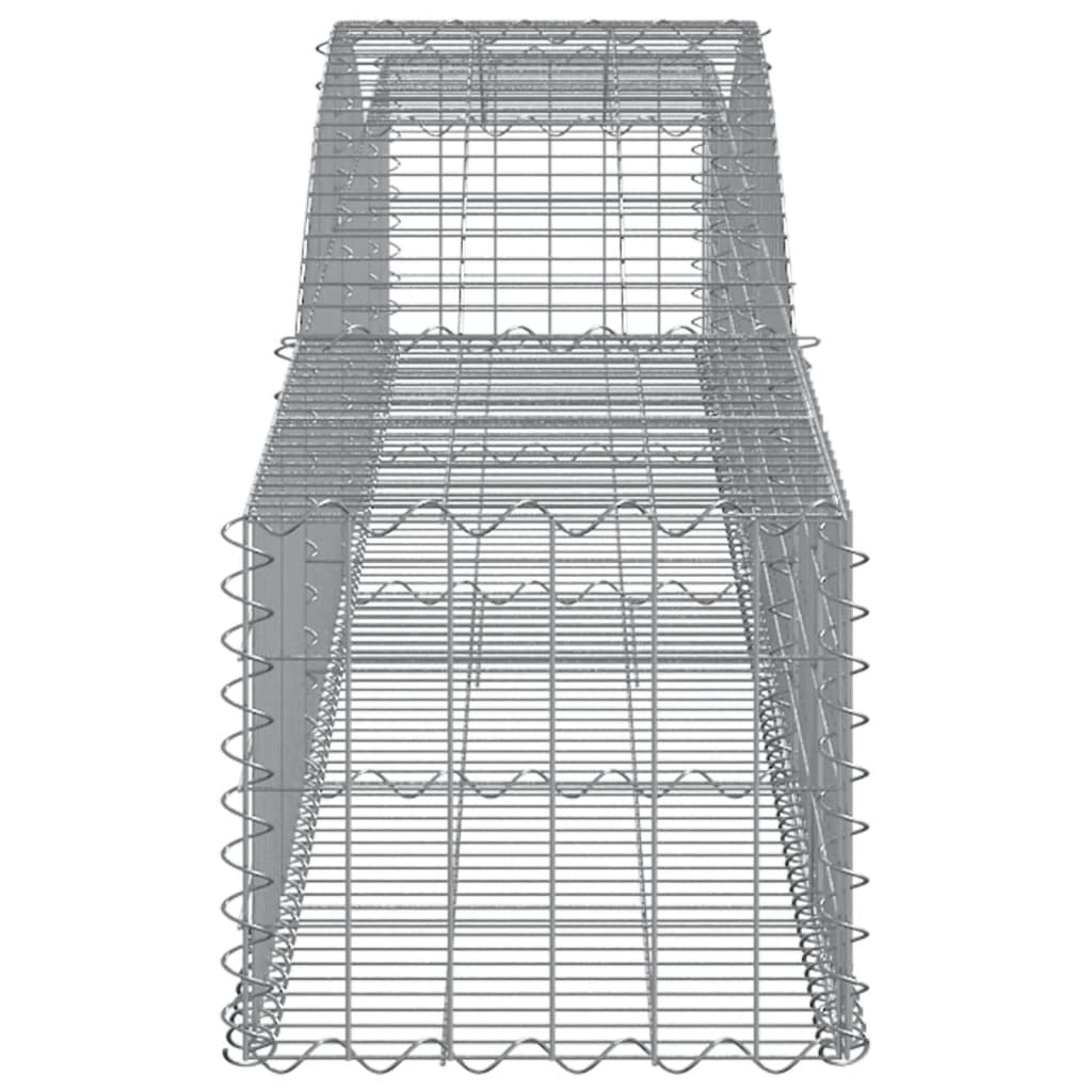 vidaXL Coșuri gabion arcuite 8 buc, 400x50x40/60 cm, fier galvanizat vidaXL Coșuri gabion arcuite 8 buc, 400x50x40/60 cm, fier galvanizat
