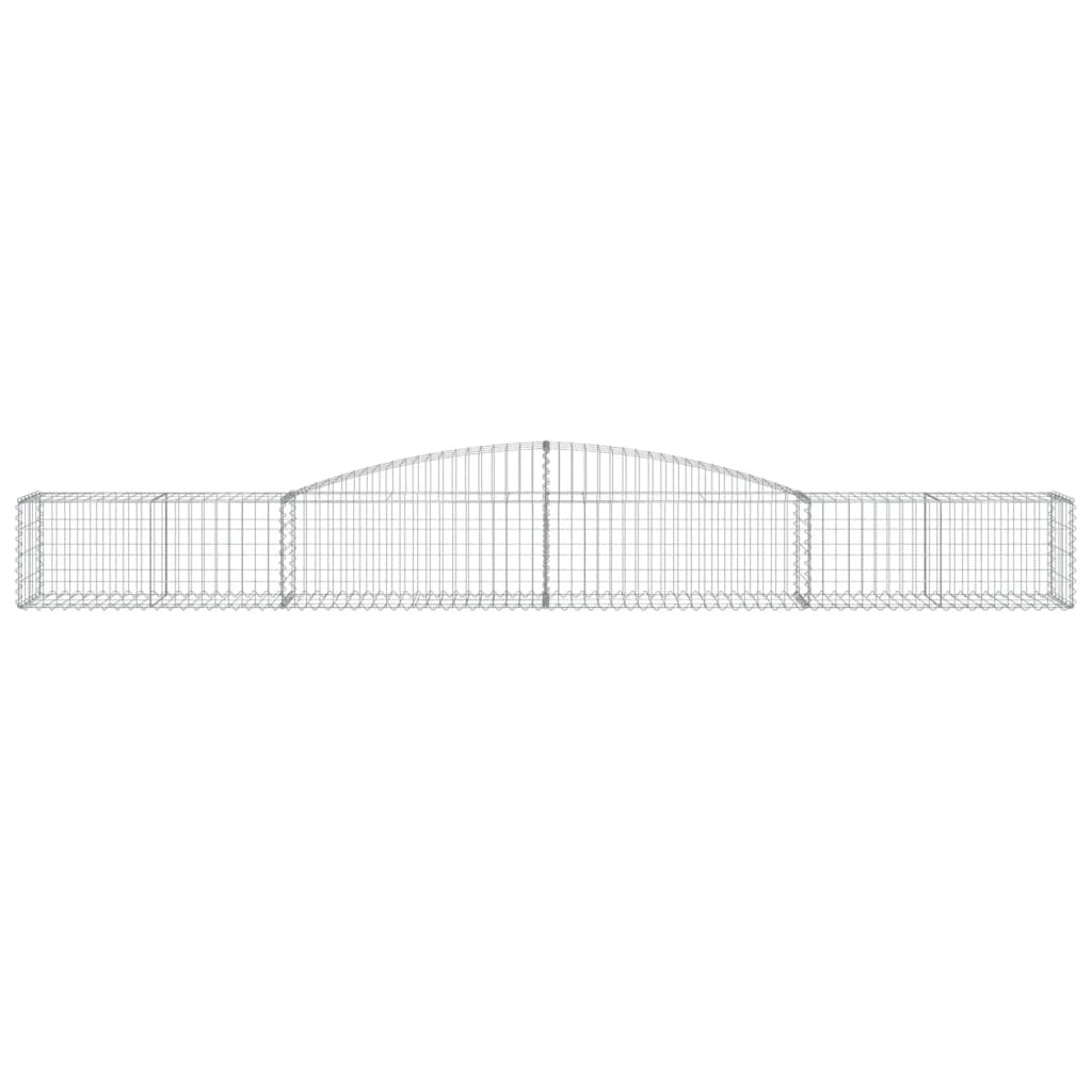 vidaXL Coșuri gabion arcuite 10 buc, 400x50x40/60 cm, fier galvanizat vidaXL Coșuri gabion arcuite 10 buc, 400x50x40/60 cm, fier galvanizat