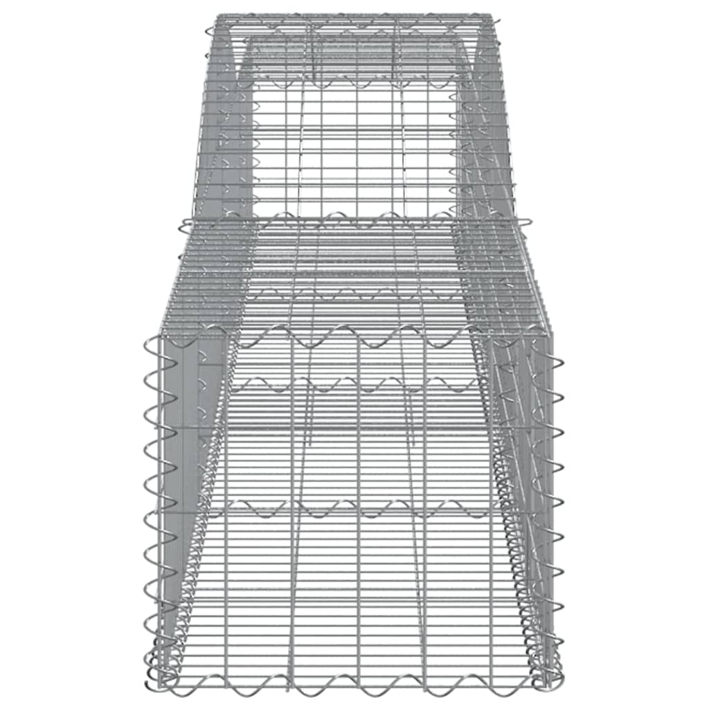 vidaXL Coșuri gabion arcuite 10 buc, 400x50x40/60 cm, fier galvanizat vidaXL Coșuri gabion arcuite 10 buc, 400x50x40/60 cm, fier galvanizat