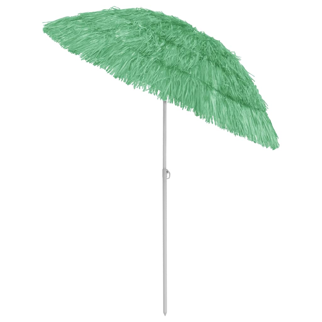 vidaXL Umbrelă de soare de plajă Hawaii, verde, 180 cm vidaXL Umbrelă de soare de plajă Hawaii, verde, 180 cm