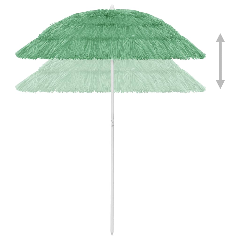 vidaXL Umbrelă de soare de plajă Hawaii, verde, 180 cm vidaXL Umbrelă de soare de plajă Hawaii, verde, 180 cm